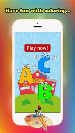 ABC Coloring Book for children age 1-10 (Alphabet Upper): Drawing &amp; Coloring page games free for learning skill screenshot