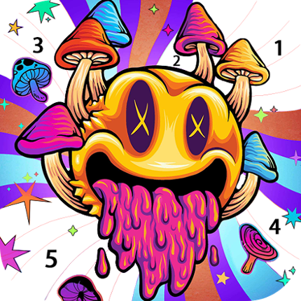 Fluid Art:Color By Number Image