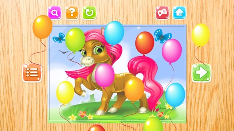 Horse Puzzle Games Free - Pony Jigsaw Puzzles for Kids and Toddler - Preschool Learning Games screenshot