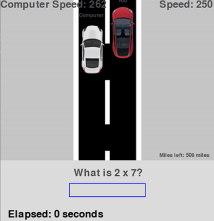 Rapid Math Racing screenshot