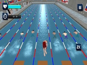 Real Water Swimming Pool Race Image