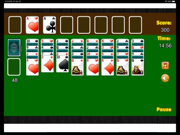 SoliJoy solitaire card game screenshot