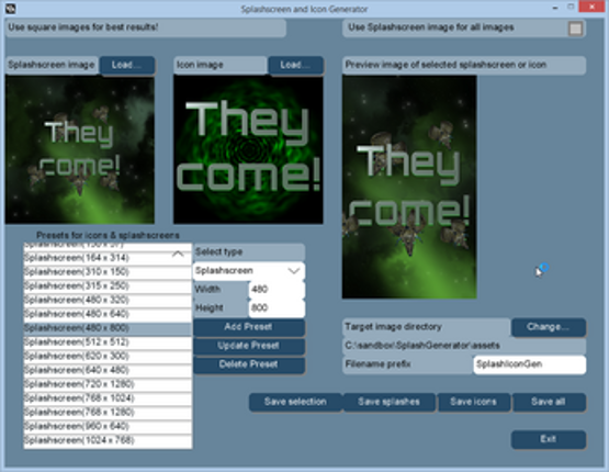 Splashscreen and Icon Generator Image