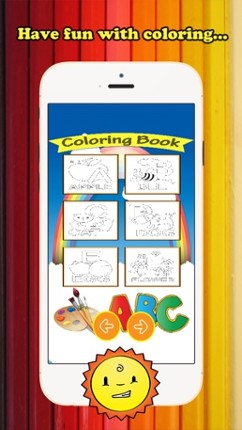 ABC Coloring Book for children age 1-10 (Alphabet Upper): Drawing &amp; Coloring page games free for learning skill screenshot