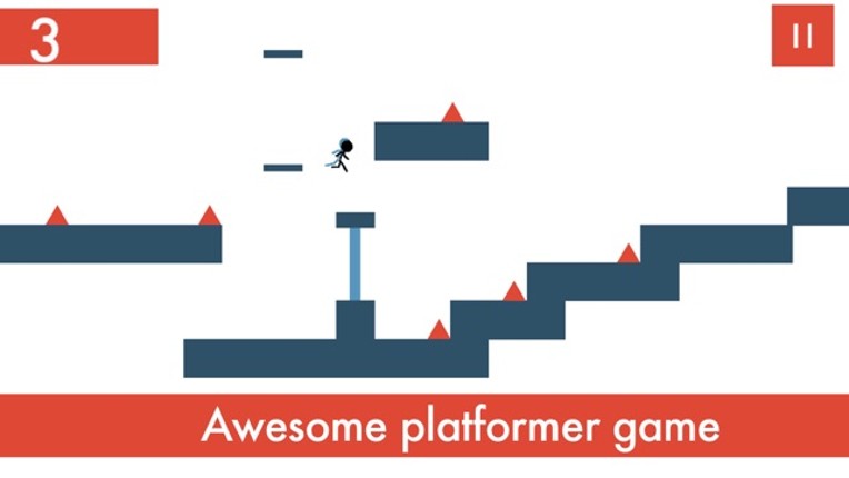 Christmas Stick Man Tap Line dodge Games for kids Image