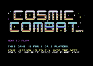 Cosmic Combat Deluxe [Commodore 64] Image