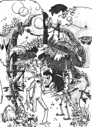 Forests Spirits Go For a Walk and talk about humans Image
