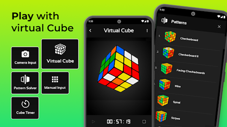 CubeX - Solver, Timer, 3D Cube screenshot