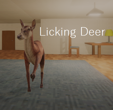 Licking Deer Image