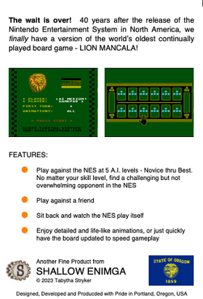 LION Mancala screenshot