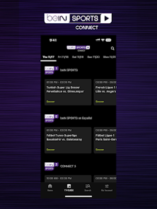 beIN SPORTS CONNECT screenshot