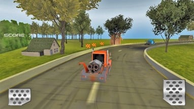 Heavy Truck Drive:Drifting on Road Image