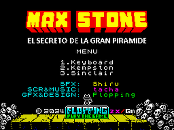MAX STONE  El Secreto de la Gran Piramide (ZX Spectrum 48/128K & Windows) screenshot