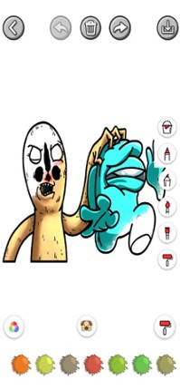 Monsters Paint &amp; Bouncing Ball screenshot