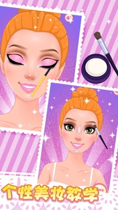 Pink Cut Crease Makeup Tutorial - Girls Salon Game screenshot