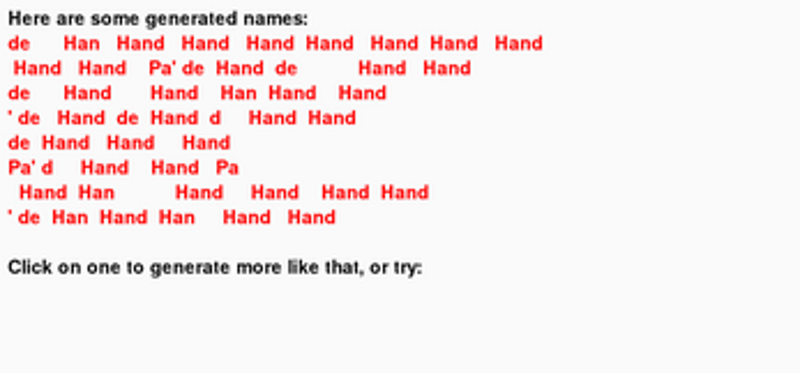 Culture Name Generator screenshot