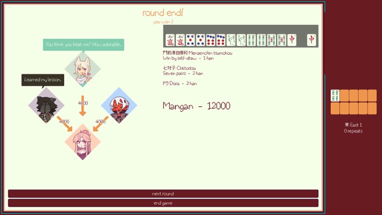 dirtbag MAHJONG screenshot