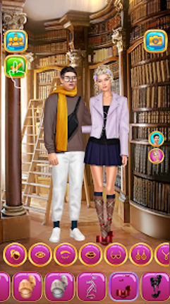 Rich College Couple Dress Up screenshot
