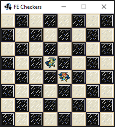 Fire Emblem Themed Checkers (Alm vs Celica) screenshot
