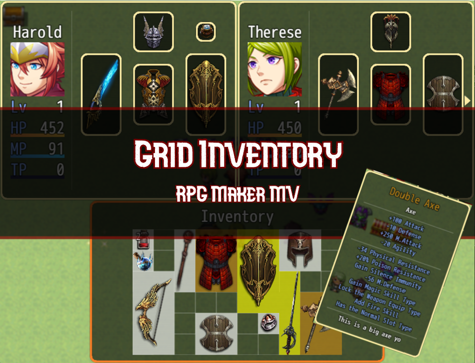 Games like Grid Inventory for RPG Maker MV