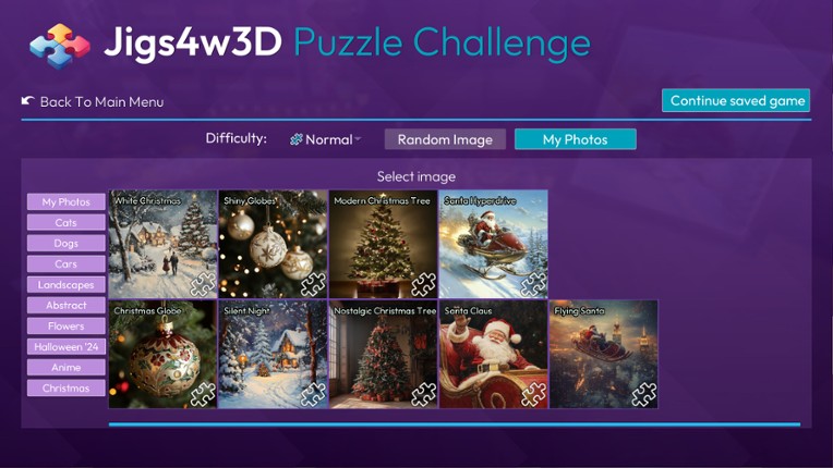 Jigs4w3D Puzzle Challenge screenshot