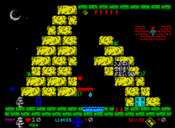 MAX STONE  El Secreto de la Gran Piramide (ZX Spectrum 48/128K & Windows) screenshot