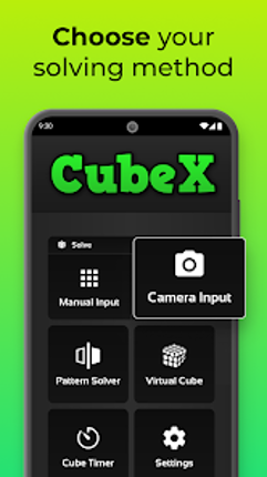 CubeX - Solver, Timer, 3D Cube screenshot