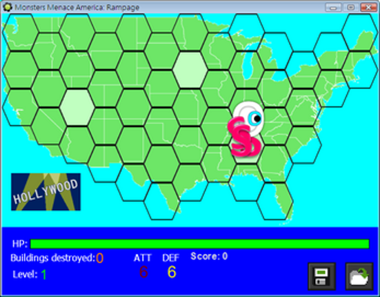 Monsters Menace America: Rampage screenshot