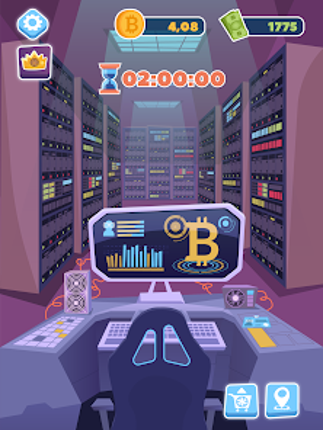 Bitcoin mining: idle simulator screenshot