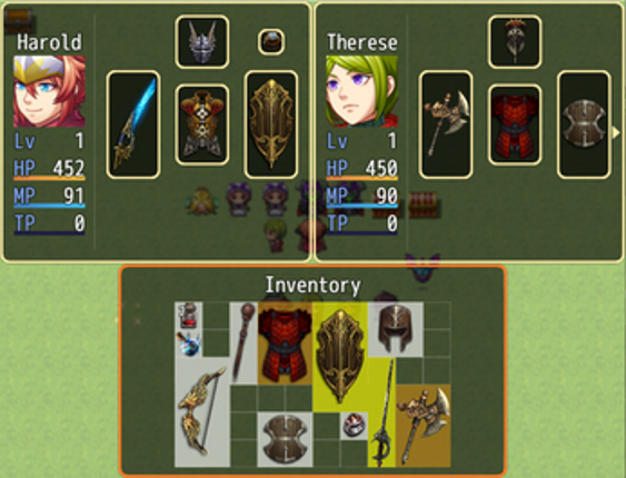 Grid Inventory for RPG Maker MV screenshot