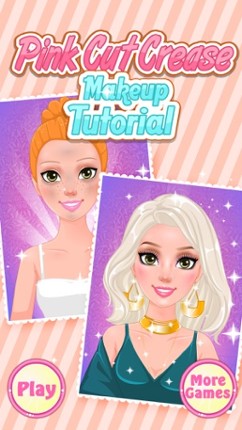 Pink Cut Crease Makeup Tutorial - Girls Salon Game screenshot
