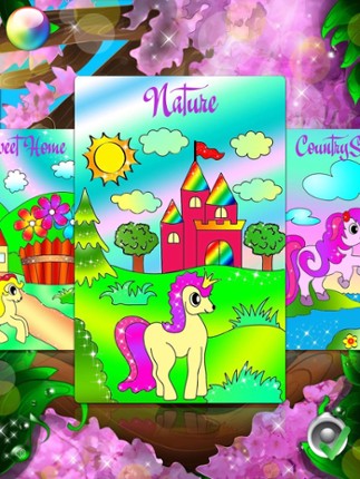 PONY Coloring Pages with Christmas Raz for my Little Girls and Kids screenshot