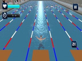 Real Water Swimming Pool Race Image