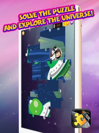 Space Jigsaw Puzzle Free – Science Game for Kids and Adults With Stars & Planets Pic.s screenshot