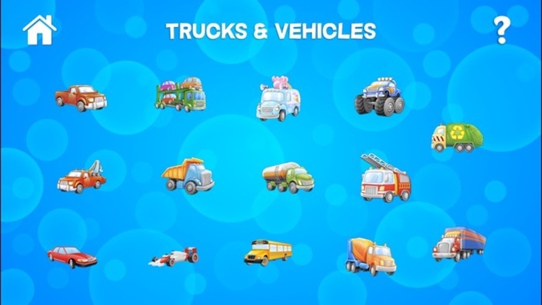 Tap Trucks and Things That Go Shape Puzzles Lite Image