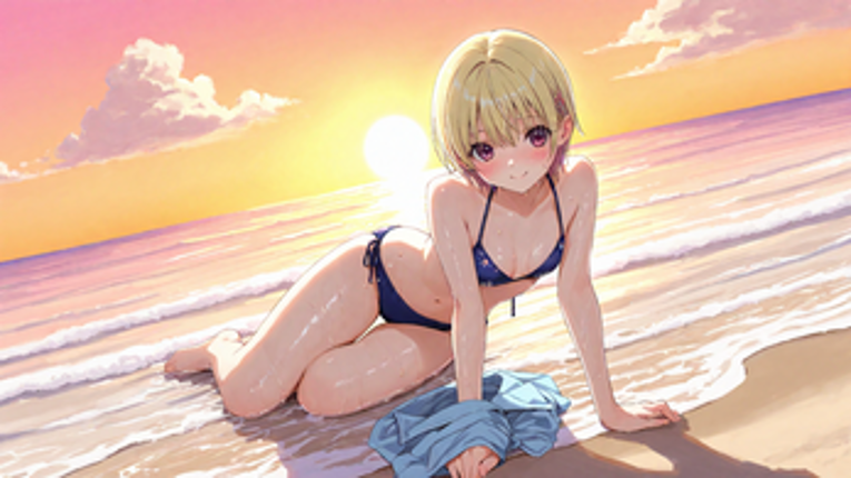 The Summer Smile by the Sea — A Red-Haired Muse 【R18 / AI Art Collection】(90 images＋α) screenshot