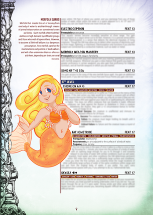 Eldritch Ancestries: Merfolk [Pathfinder 2E] SFW screenshot