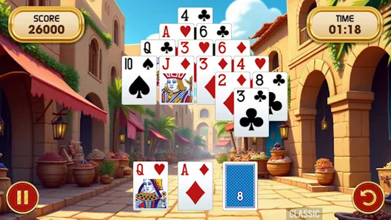 Pyramid Solitaire Challenge screenshot
