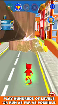 Super Hero Cat Run screenshot