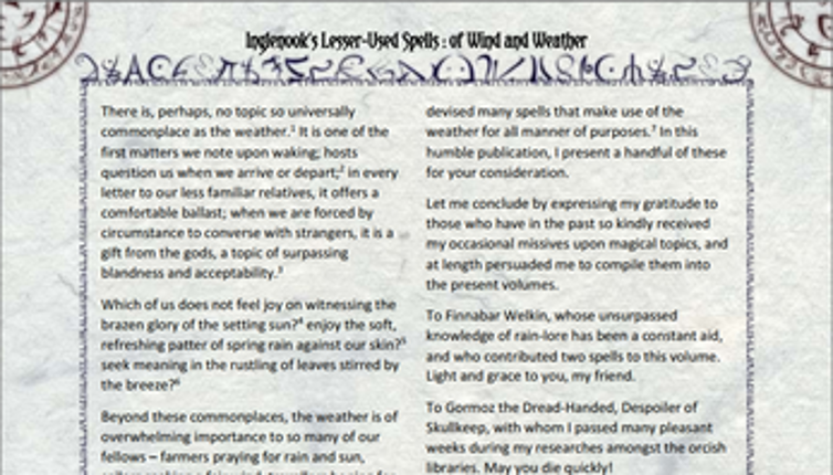 Inglenook's Wind and Weather screenshot