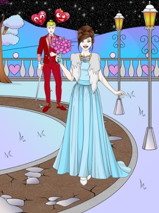 Wedding Dress Up Coloring Book Image
