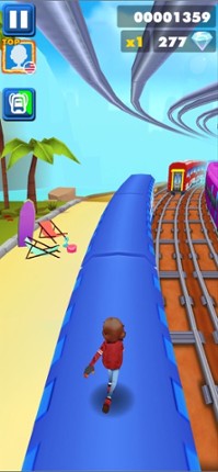 3D Endless Runner Trains City screenshot