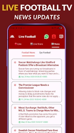Live Football TV: HD Streaming Image