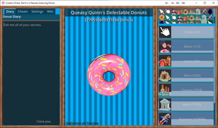 Cookie Clicker, but it makes you nauseous Image