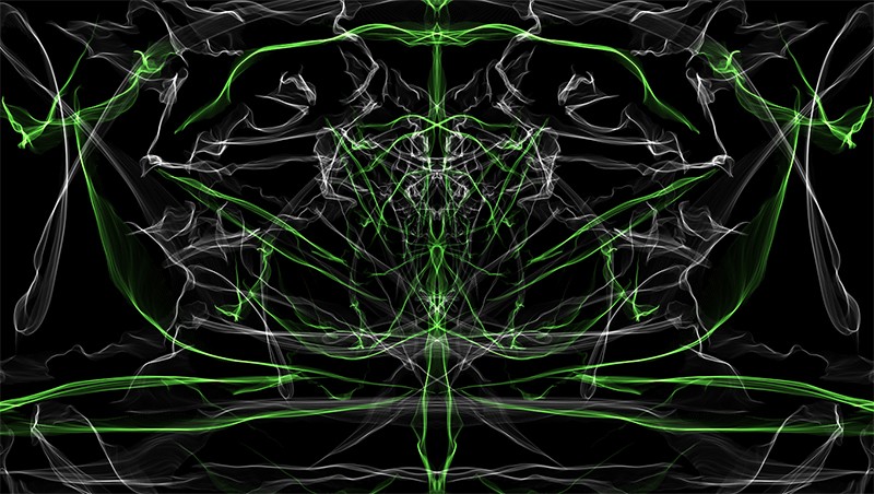 Games like Green & Grey Abstract Fractal Art ~ Liquid Light Series #8