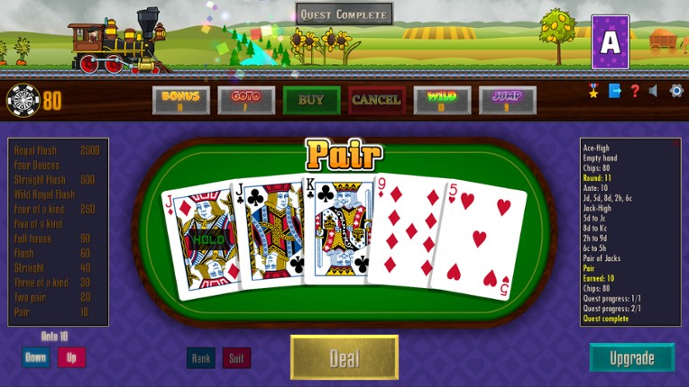 Poker Train screenshot