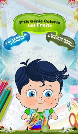 P'tit Génie Colorie Les Fruits - Coloriage GRATUIT Image