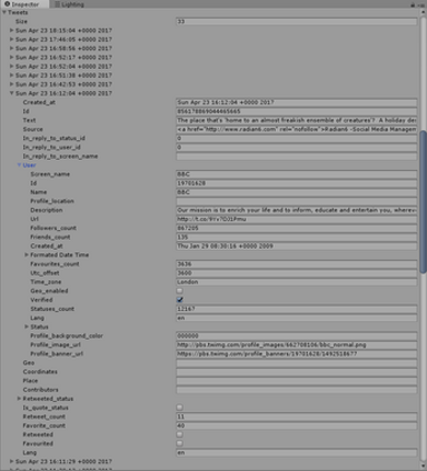 Twitter REST API tools for Unity screenshot
