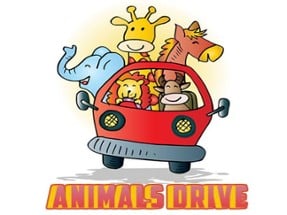 Animals Drive Jigsaw Image