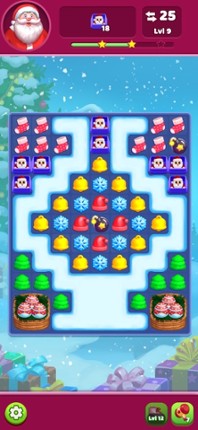 Christmas Santa's Match 3 screenshot